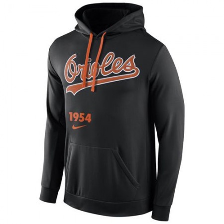 Baltimore Orioles Cooperstown Performance Pullover Black MLB Hoodie