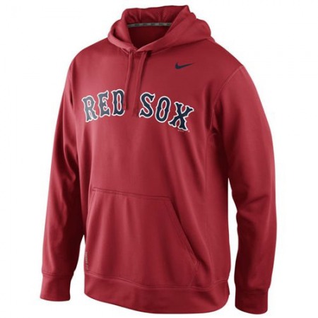 Boston Red Sox Men's KO Wordmark Perfomance Red MLB Hoodie