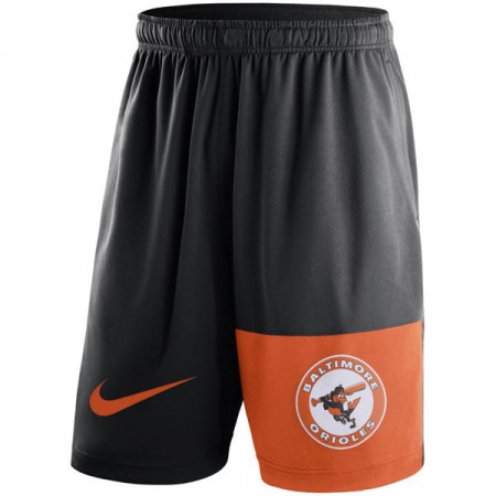 Men's Baltimore Orioles Black Cooperstown Collection Dry Fly Shorts