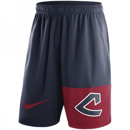 Men's Cleveland indians Navy Cooperstown Collection Dry Fly Shorts