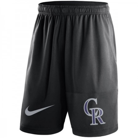 Men's Colorado Rockies Black Dry Fly Shorts