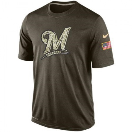 Men's Milwaukee Brewers Salute To Service Dri-FiT T-Shirt