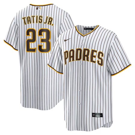Men's San Diego Padres White #23 Fernando Tatis Jr. Stitched MLB Jersey