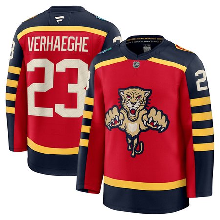 Youth Florida Panthers #23 Carter Verhaeghe Red NHL 2026 Winter Classic Jersey