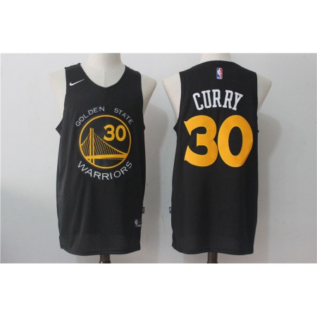 Men's Golden State Warriors #30 Stephen Curry Black Fashion Stitched NBA Jersey