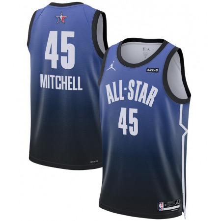 Men's 2023 All-Star #45 Donovan Blue Game Swingman Stitched Basketball Jersey