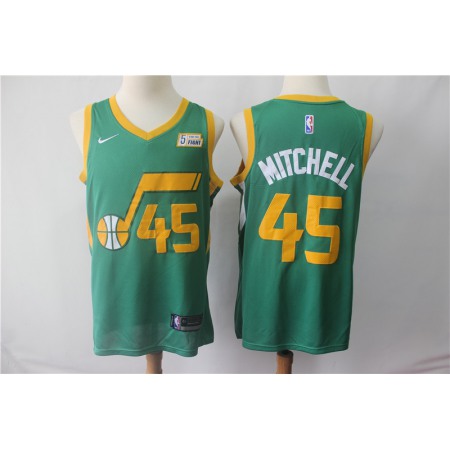 Men's Utah Jazz #45 Donovan Green 2018/19 Earned Edition Swingman Stitched NBA Jersey