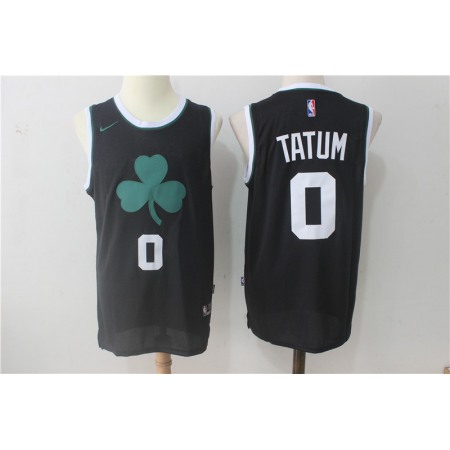 Men's Boston Celtics #0 Jayson Tatum All Black Stitched NBA Jersey