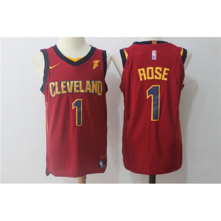 Men's Cleveland Cavaliers #1 Derrick Rose Wine Red Stitched NBA Jersey