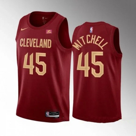 Men's Cleveland Cavaliers #45 Donovan Red Stitched Basketball Jersey