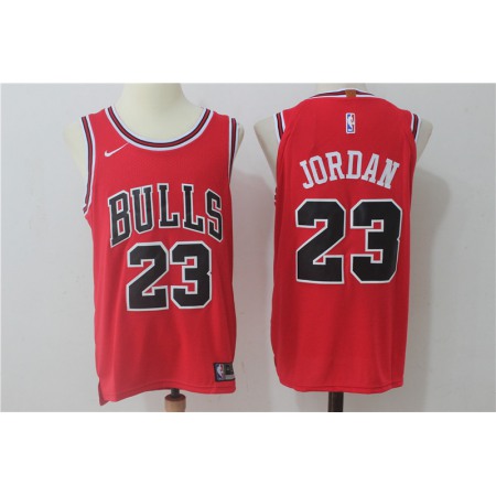 Men's Chicago Bulls #23 Michael Jordan Red Stitched NBA Jersey