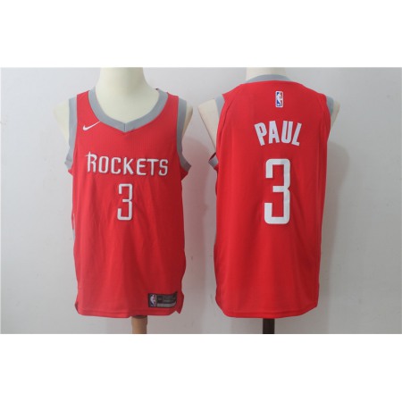 Men's Houston Rockets #3 Chris Paul Red Stitched NBA Jersey