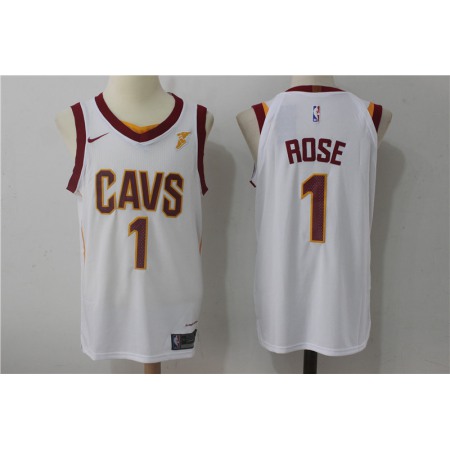 Men's Cleveland Cavaliers #1 Derrick Rose White Stitched NBA Jersey