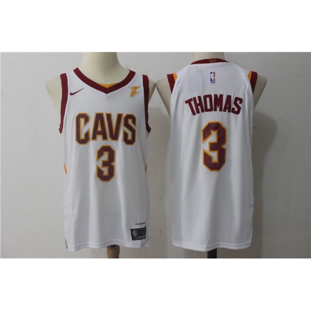 Men's Cleveland Cavaliers #3 Isaiah Thomas White Stitched NBA Jersey