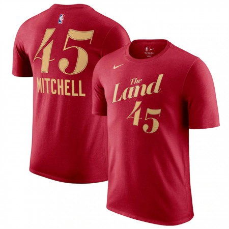 Men's Cleveland Cavaliers #45 Donovan Wine 2023/24 City Edition Name & Number T-Shirt