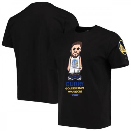 Men's Golden State Warriors #30 Stephen Curry Black Pro Standard Caricature T-Shirt
