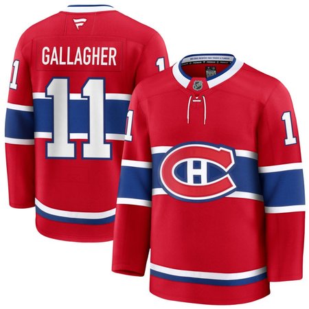 Men's Montreal Canadiens #11 Brendan Gallagher Red Home Premium Jersey