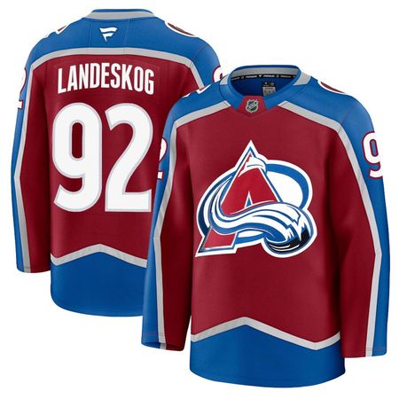 Men's Colorado Avalanche #92 Gabriel Landeskog Burgundy Home Premium Jersey