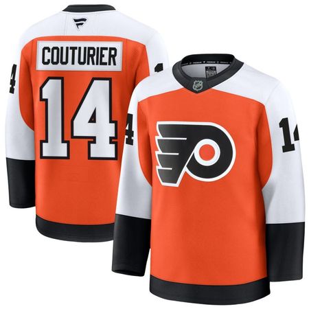 Youth Philadelphia Flyers #14 Sean Couturier Orange Home Jersey