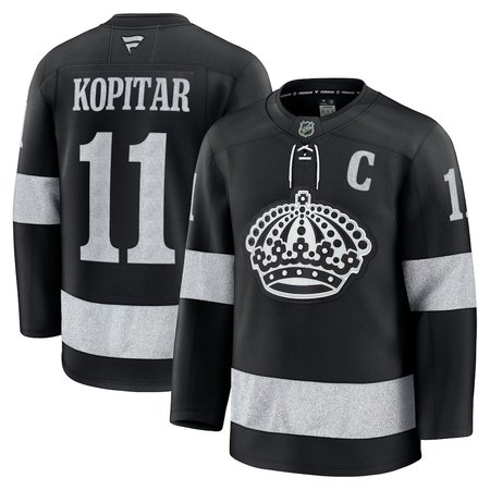 Men's Los Angeles Kings #11 Anze Kopitar Black Alternate Premium Jersey