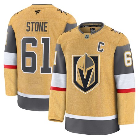 Men's Vegas Golden Knights #61 Mark Stone Gold Home Premium Jersey