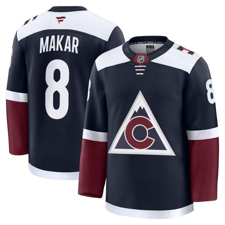 Men's Colorado Avalanche #8 Cale Makar Navy Alternate Premium Jersey