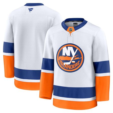 Youth New York Islanders White Away Jersey