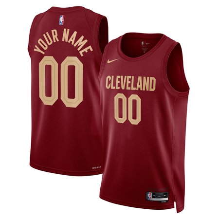 Youth Cleveland Cavaliers Nike Burgundy Swingman Custom Icon Edition Jersey