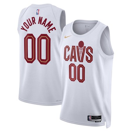 Men's Cleveland Cavaliers Nike White Swingman Custom Association Edition Jersey