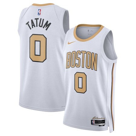 Men's Boston Celtics #0 Jayson Tatum Nike White 2025/26 Swingman City Edition Jersey
