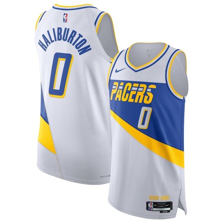 Youth Indiana Pacers #0 Tyrese Haliburton Nike White 2025/26 Authentic City Edition Jersey