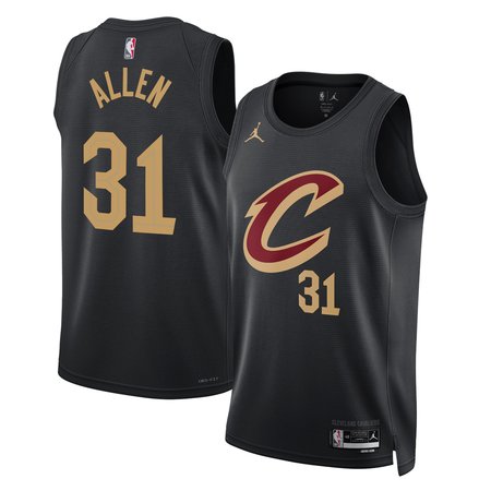Youth Cleveland Cavaliers #31 Jarrett Allen Jordan Brand Black Swingman Statement Edition Jersey