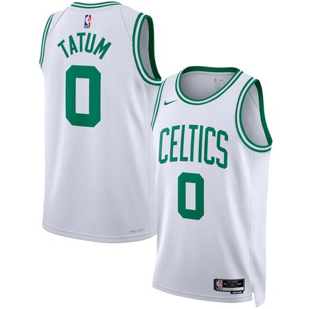 Men's Boston Celtics #0 Jayson Tatum Nike White Swingman Association Edition Jersey