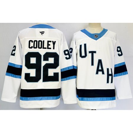 Youth Utah Mammoth #92 Logan Cooley White 2024-25 Stitched Jersey
