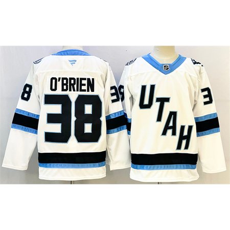 Youth Utah Mammoth #38 Liam O'Brien White Stitched Jersey