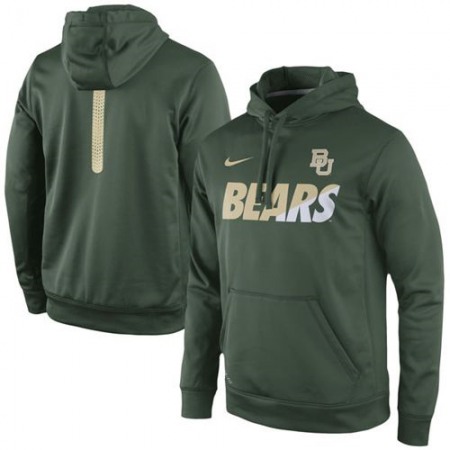 Baylor Bears Sideline KO Fleece Therma-FIT Performance Hoodie Green