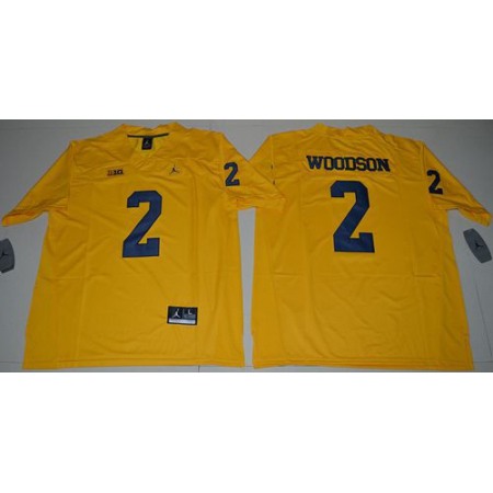 Wolverines #2 Charles Woodson Gold Limited Stitched NCAA Jersey