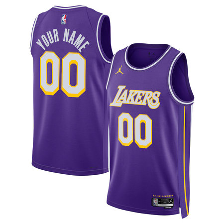 Youth Los Angeles Lakers Jordan Brand Purple Statement Edition Swingman Custom Jersey