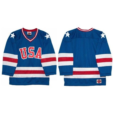 Men's USA Hockey Custom Blue 1980 Miracle on Ice Stitched Hockey Jersey