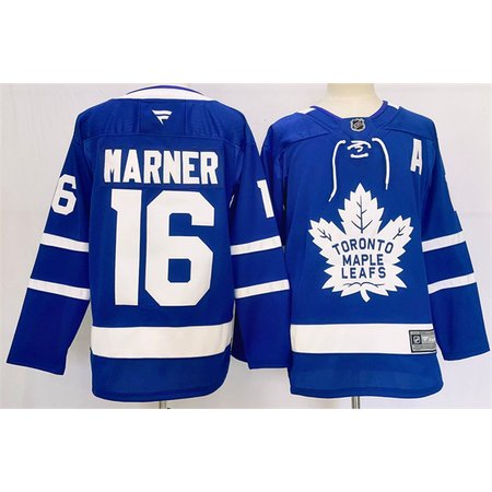 Men's Toronto Maple Leafs #16 Mitchell Marner Blue 2024-25 Stitched Jersey