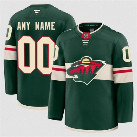 Men's Minnesota Wild ACTIVE PLAYER Custom Green 2024-25 Home Stitched Hockey Jersey