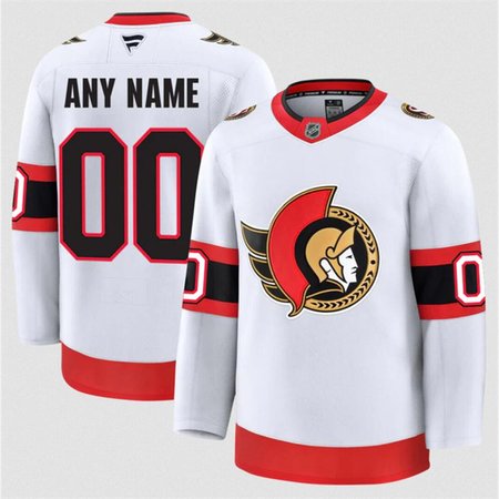 Men's Ottawa Senators ACTIVE PLAYER Custom White 2024-25 Away Stitched Hockey Jersey