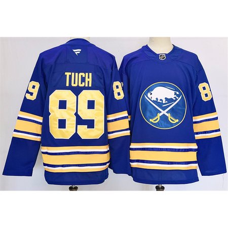 Men's Buffalo Sabres #89 Alex Tuch Blue 2024-25 Stitched Jersey