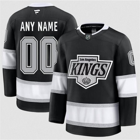 Men's Los Angeles Kings Active Player Custom Black 2024-25 Home Stitched Hockey Jersey