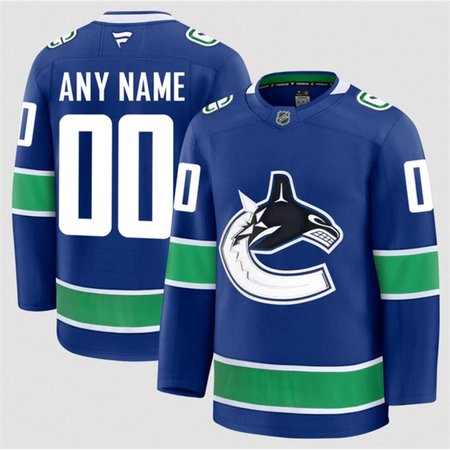 Men's Vancouver Canucks Active Player Custom Blue 2024-25 Home Stitched Hockey Jersey