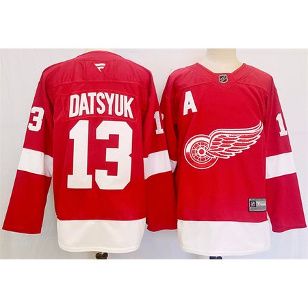 Men's Detroit Red Wings #13 Pavel Datsyuk Red 2024-25 Stitched Jersey