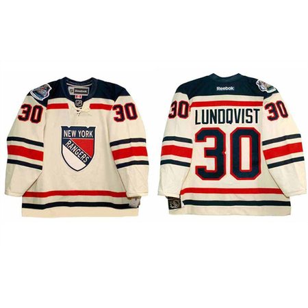 Men's New York Rangers #30 Henrik Lundqvist 2012 'Winter Classic' Stitched Hockey Jersey