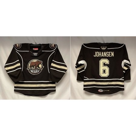 Men's Hershey Bears Custom Black Calder Cup Finals Stitched Hockey Jersey