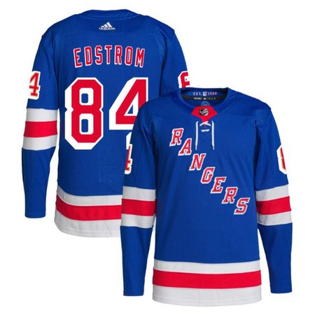 Men's New York Rangers #84 Adam Edstrom Royal Stitched Jersey