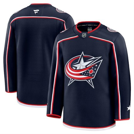 Men's Columbus Blue Jackets Blank Navy 2024-25 Home Stitched Hockey Jersey